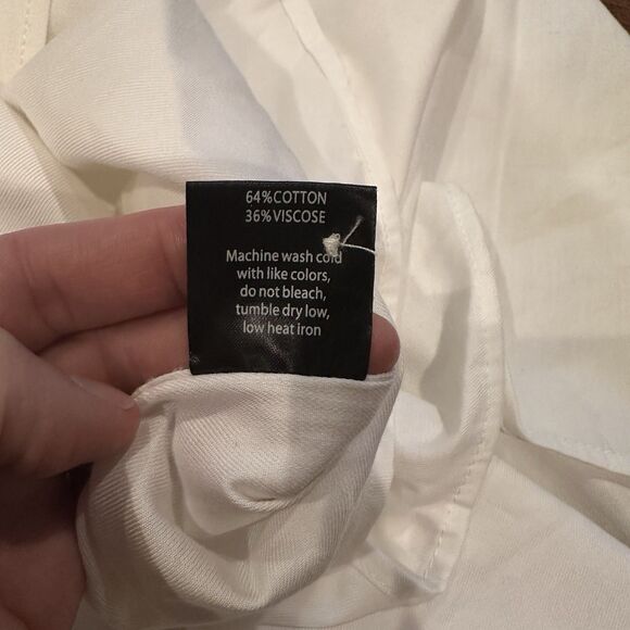 Long John And Sons Mens Shirt Ivory Size Large X Tall Button Front Pockets New - Picture 6 of 6